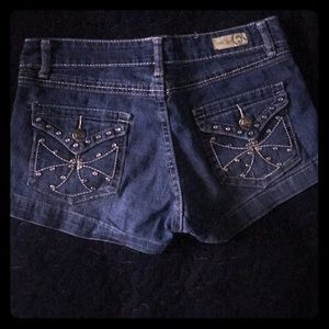 Kana Jeweled Jean Shorts